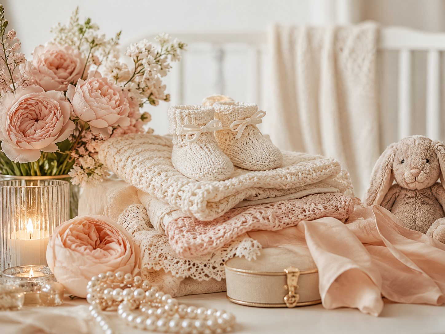Soft baby shower details