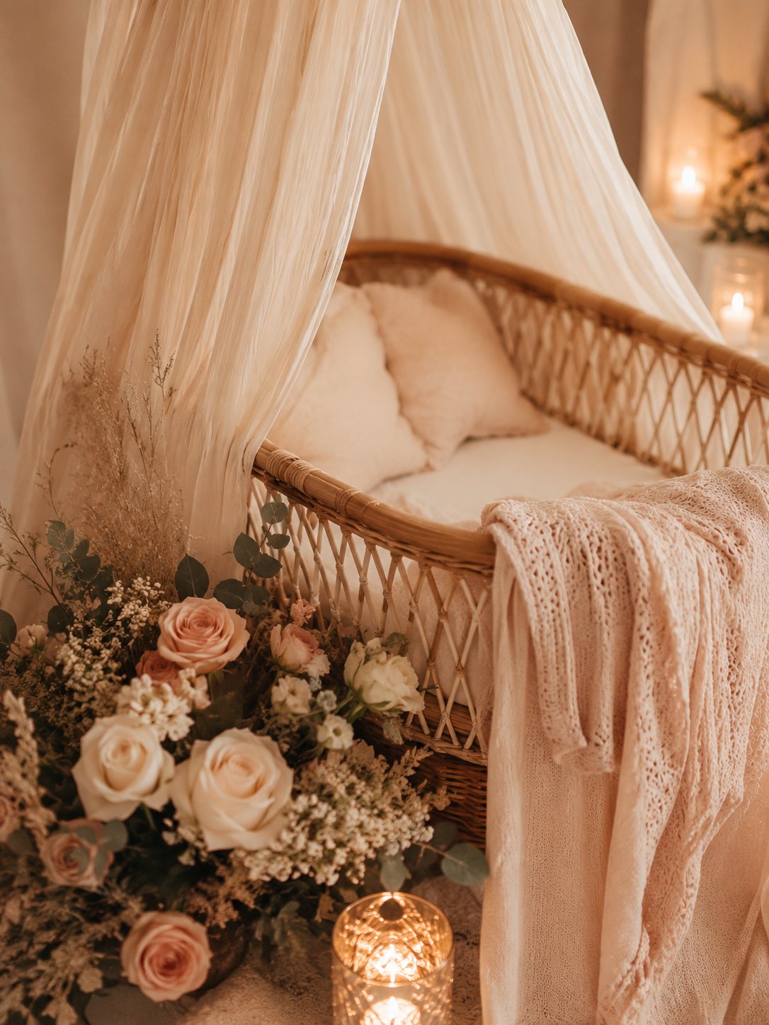 Canopy bassinet detail